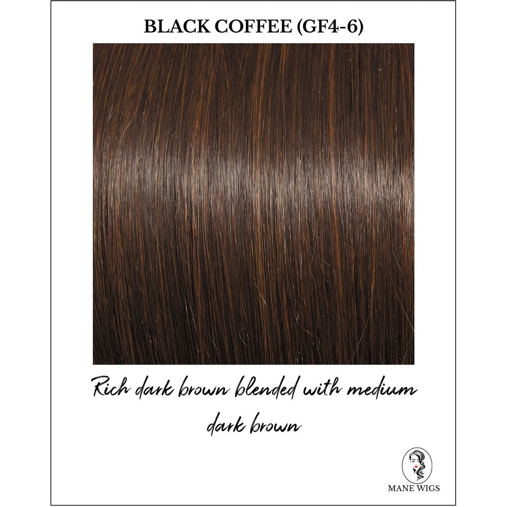 Black Coffee (GF4-6)-Rich dark brown blended with medium dark brown