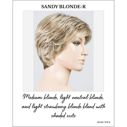 Estate by Ellen Wille in Sandy Blonde-R-Medium blonde, light neutral blonde, and light strawberry blonde blend with shaded roots