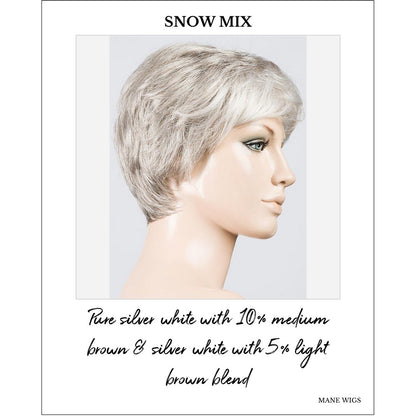 Estate by Ellen Wille in Snow Mix-Pure silver white with 10% medium brown & silver white with 5% light brown blend