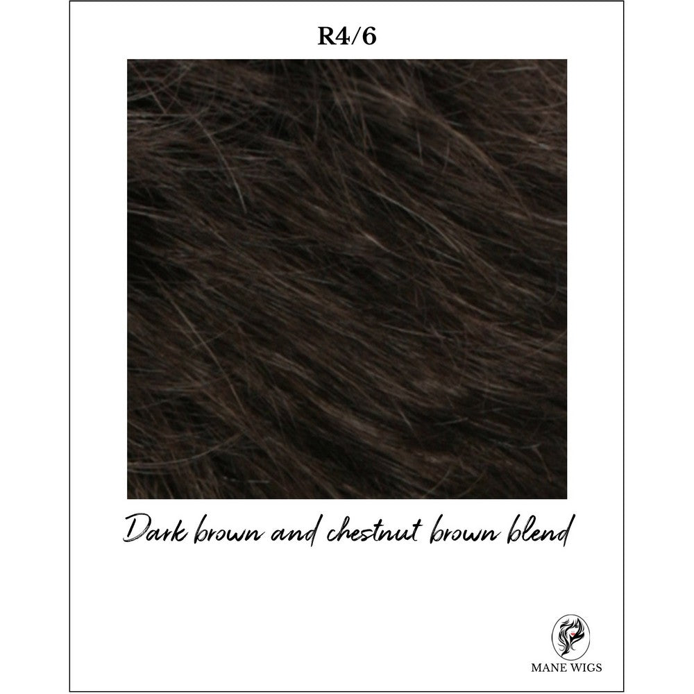 R4/6-Dark brown and chestnut brown blend