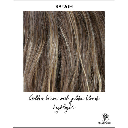 R8/26H-Golden brown with golden blonde highlights