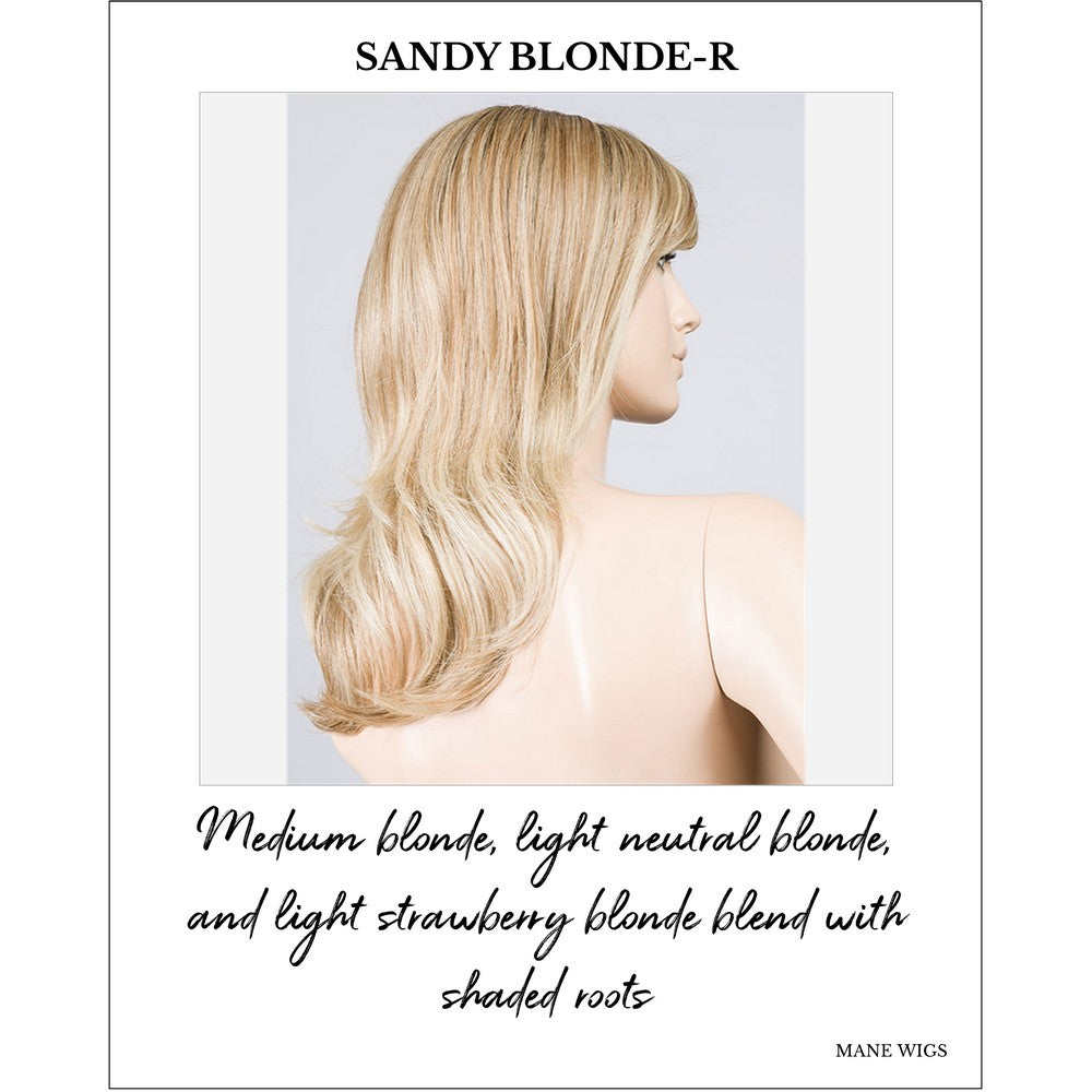 Flash Mono by Ellen Wille in Sandy Blonde-R-Medium blonde, light neutral blonde, and light strawberry blonde blend with shaded roots