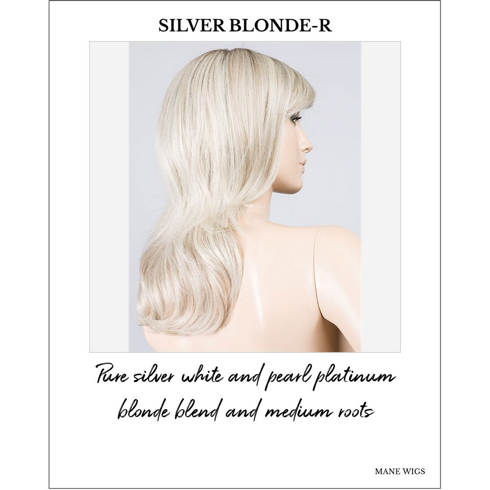 Flash Mono by Ellen Wille in Silver Blonde-R-Pure silver white and pearl platinum blonde blend and medium roots