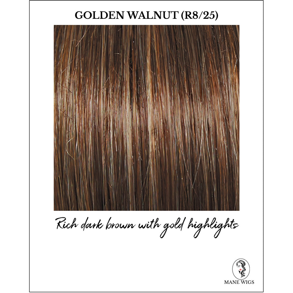 Golden Walnut (R8/25)-Rich dark brown with gold highlights