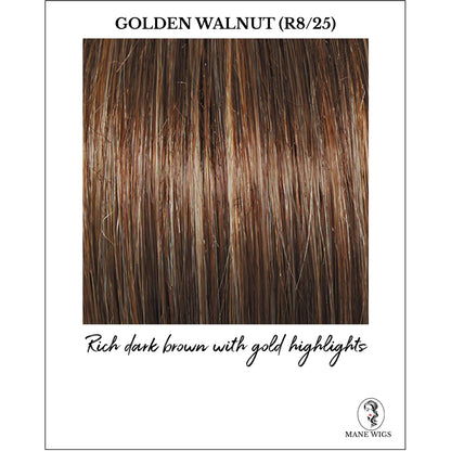 Golden Walnut (R8/25)-Rich dark brown with gold highlights