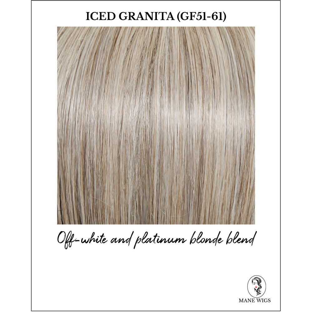 Iced Granita (GF51-61)-Off-white and platinum blonde blend