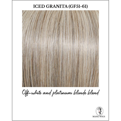 Iced Granita (GF51-61)-Off-white and platinum blonde blend