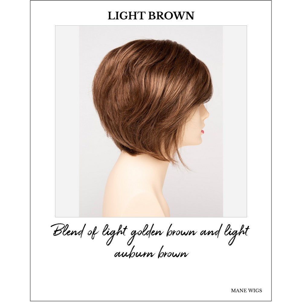 Juliet wig by Envy in Light Brown-Blend of light golden brown and light auburn brown