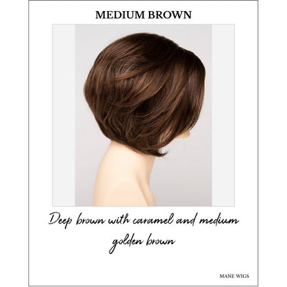 Juliet wig by Envy in Medium Brown-Deep brown with caramel and medium golden brown