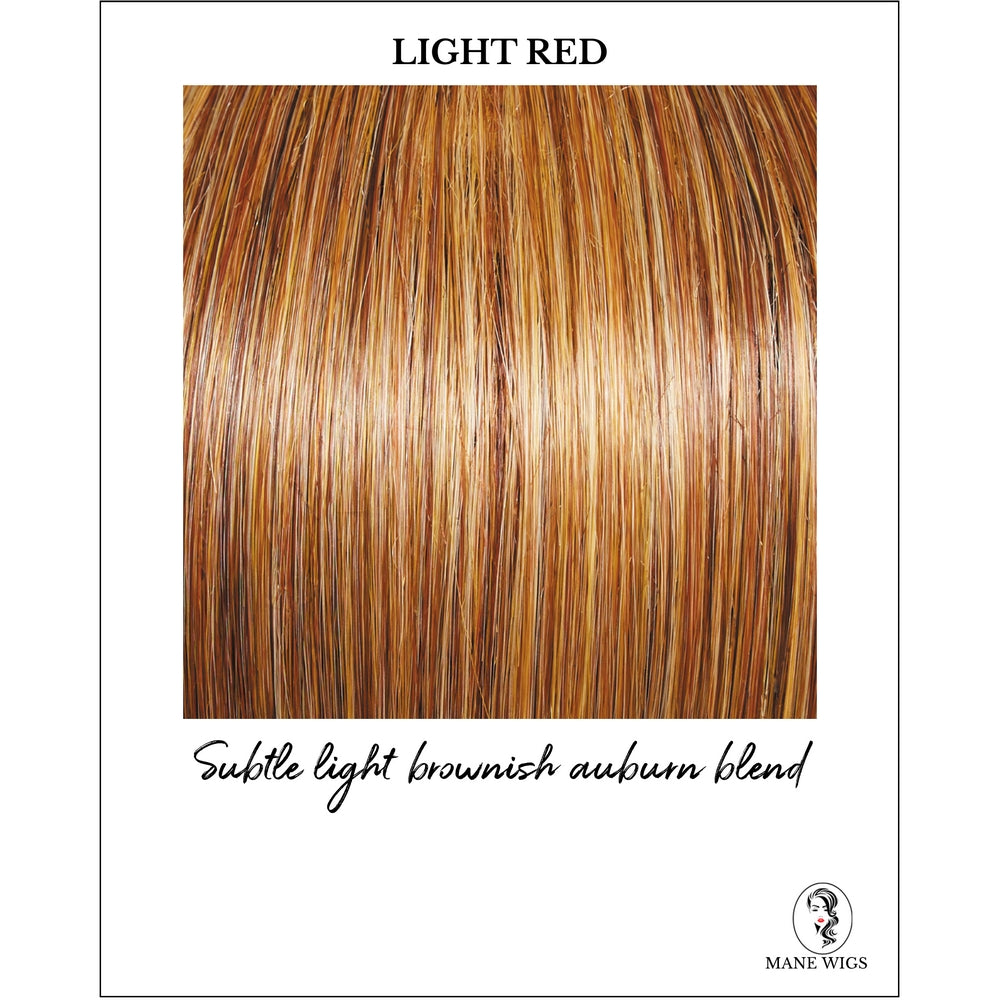 Light Red-Subtle light brownish auburn blend