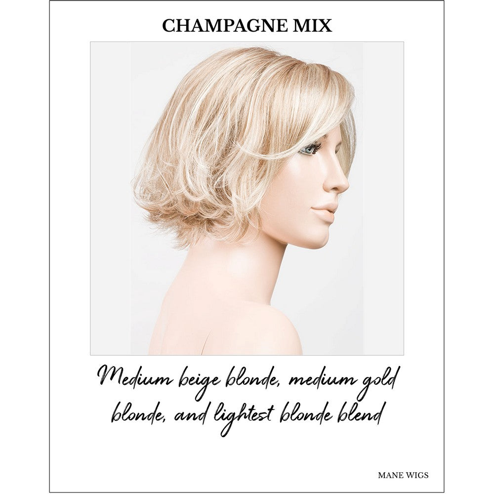 Like Mono Part by Ellen Wille in Champagne Mix-Medium beige blonde, medium gold blonde, and lightest blonde blend