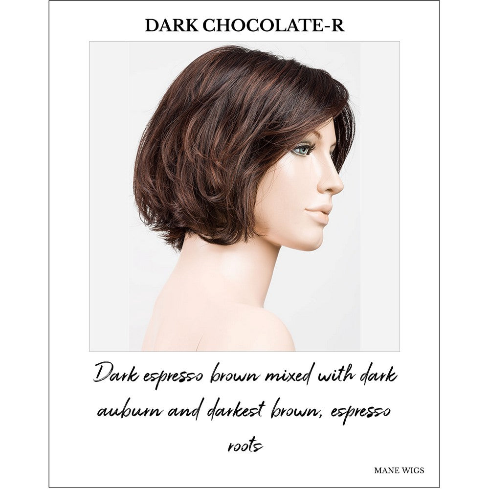 Like Mono Part by Ellen Wille in Dark Chocolate-R-Dark espresso brown mixed with dark auburn and darkest brown, espresso roots