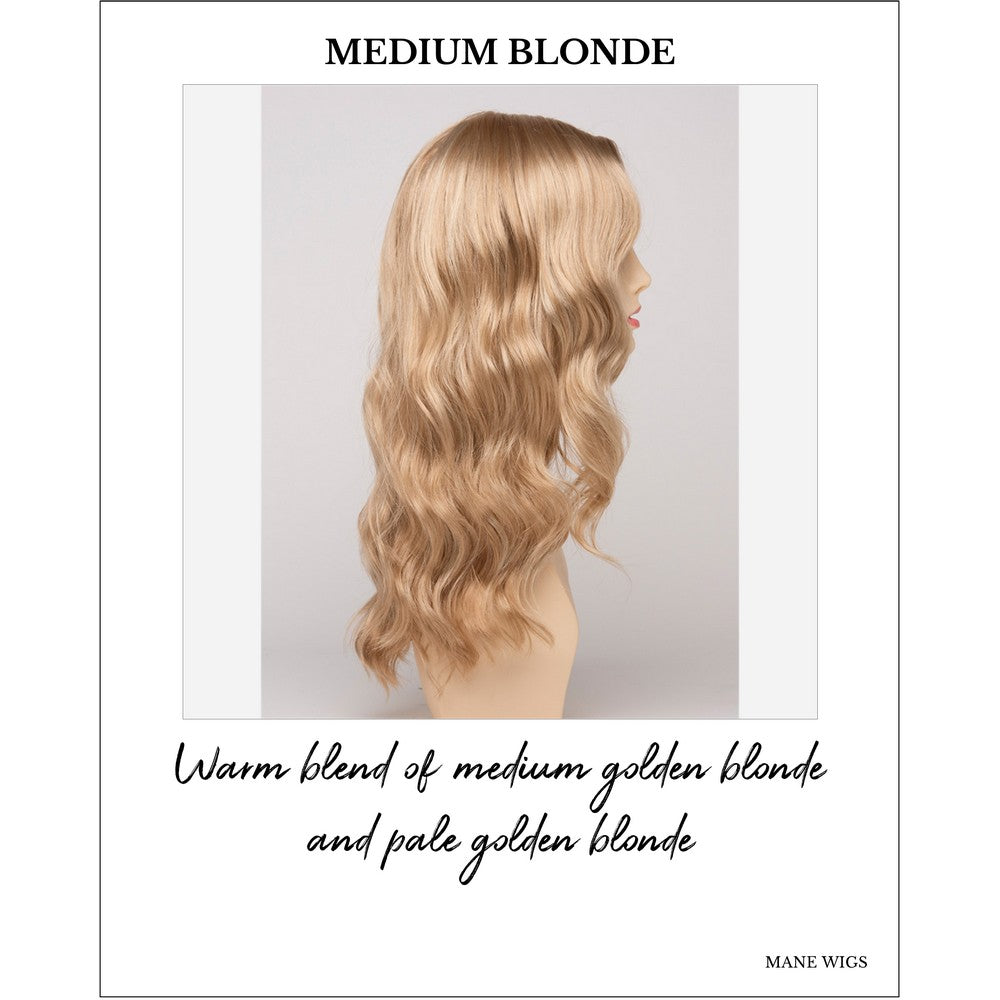 Maya wig by Envy in Medium Blonde-Warm blend of medium golden blonde and pale golden blonde