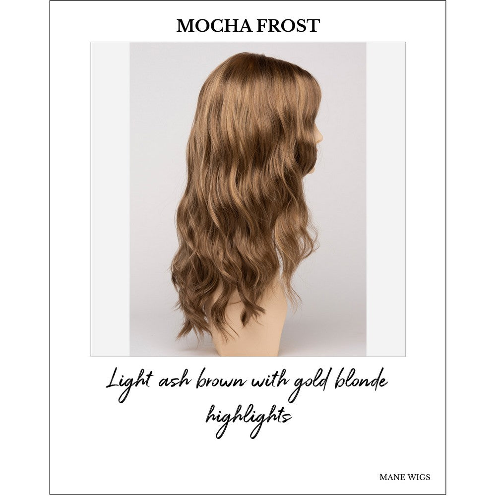 Maya wig by Envy in Mocha Frost-Light ash brown with gold blonde highlights