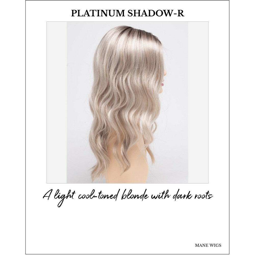 Maya wig by Envy in Platinum Shadow-R-A light cool-toned blonde with dark roots