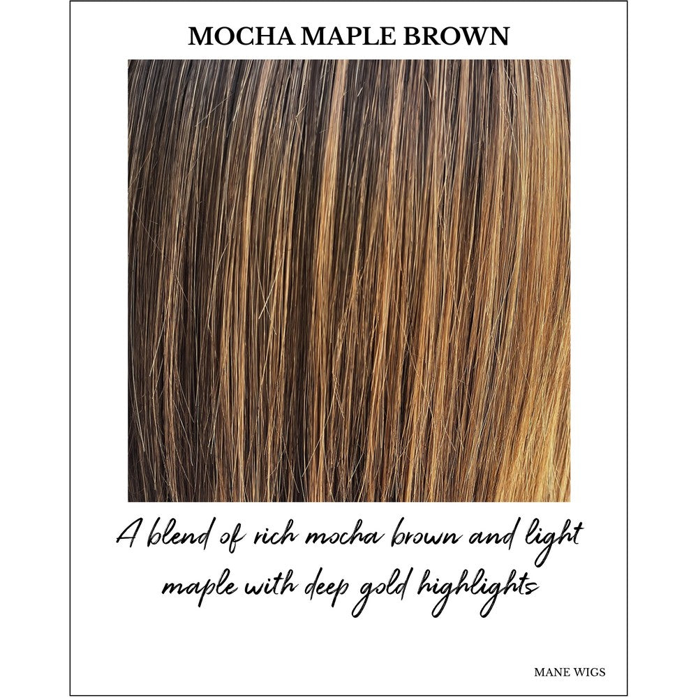 Mocha Maple Brown-A blend of rich mocha brown and light maple with deep gold highlights