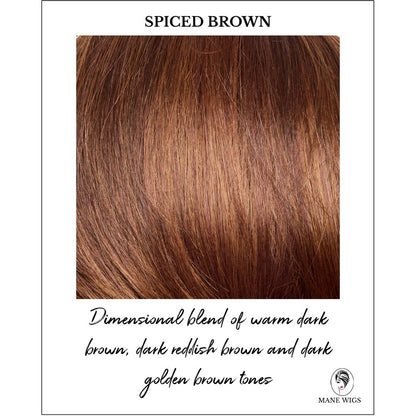 Spiced Brown-Dimensional blend of warm dark brown, dark reddish brown and dark golden brown tones