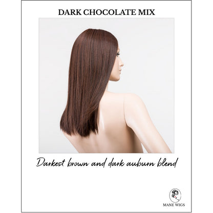 Sleek wig by Ellen Wille in Dark Chocolate Mix-Darkest brown and dark auburn blend