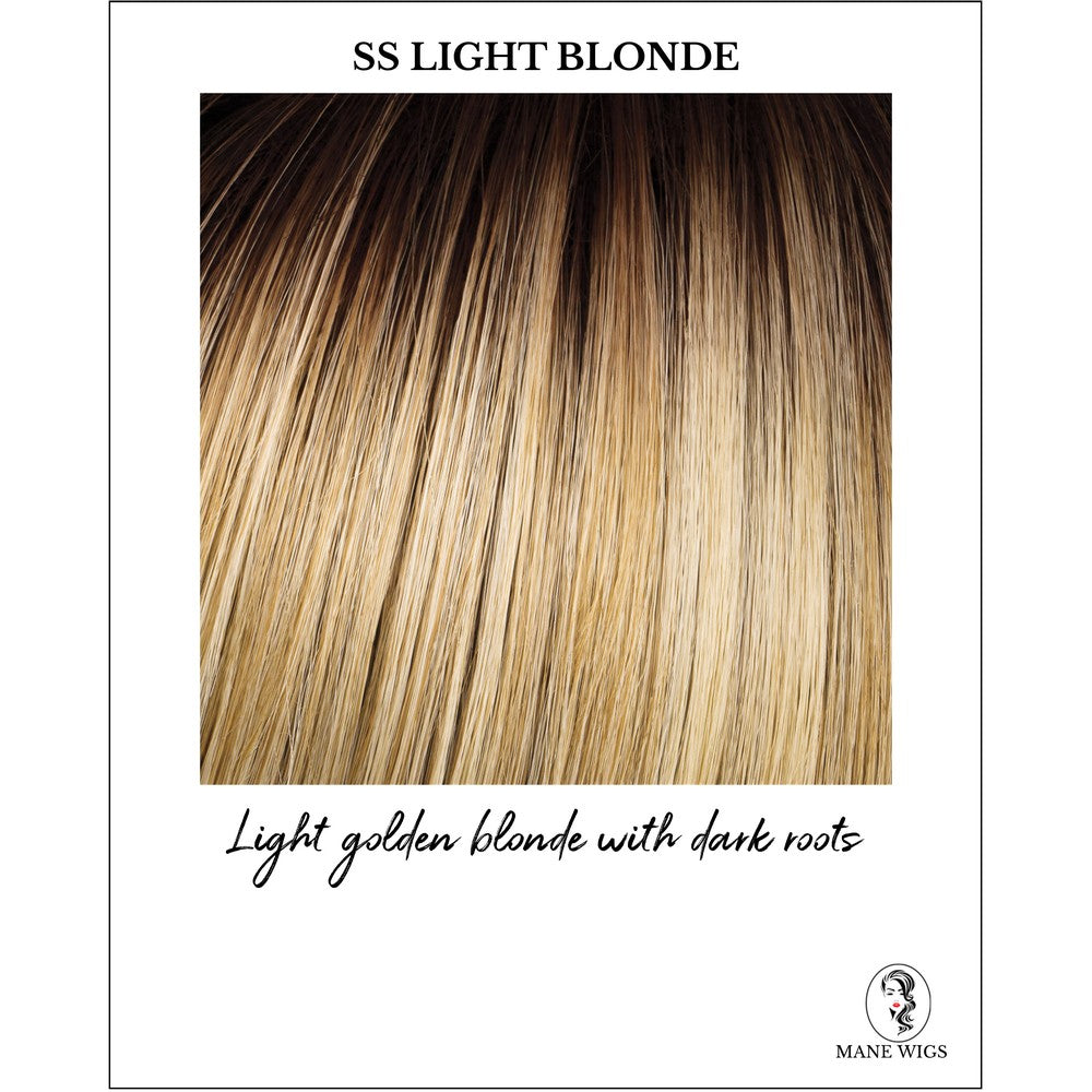 SS Light Blonde-Light golden blonde with dark roots