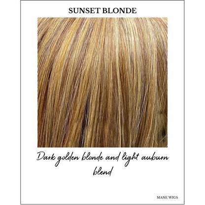 Sunset Blonde-Dark golden blonde and light auburn blend