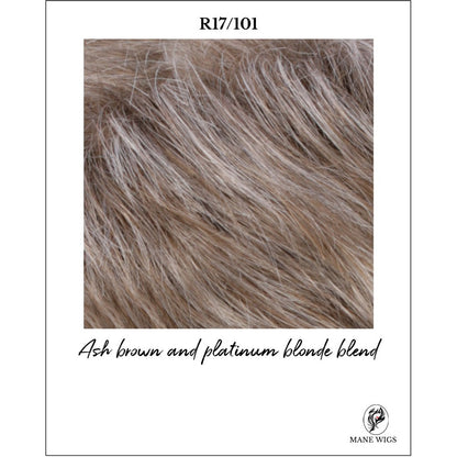 R17/101-Ash brown and platinum blonde blend