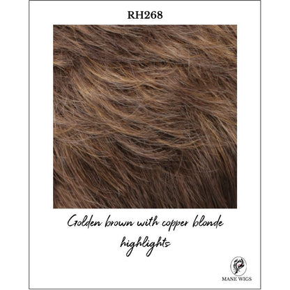 RH268-Golden brown with copper blonde highlights